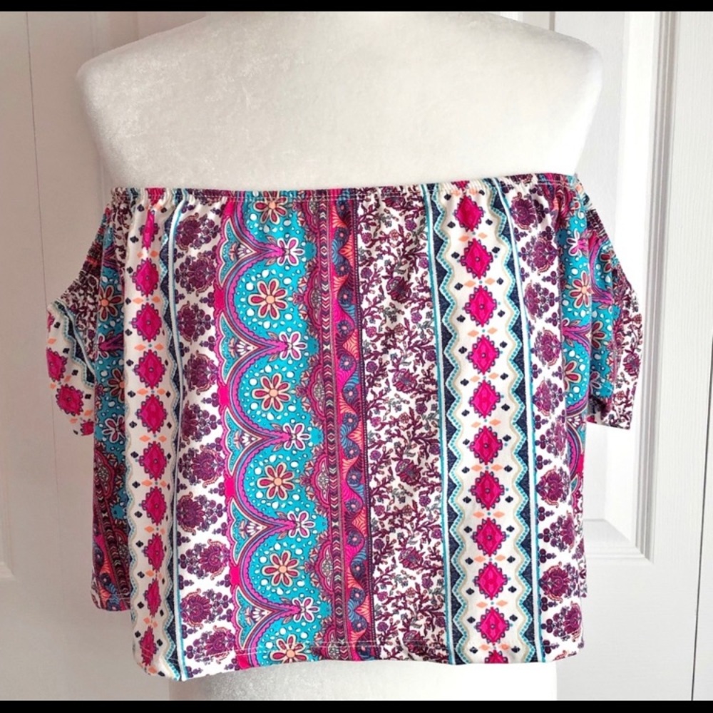 Off the shoulder crop top